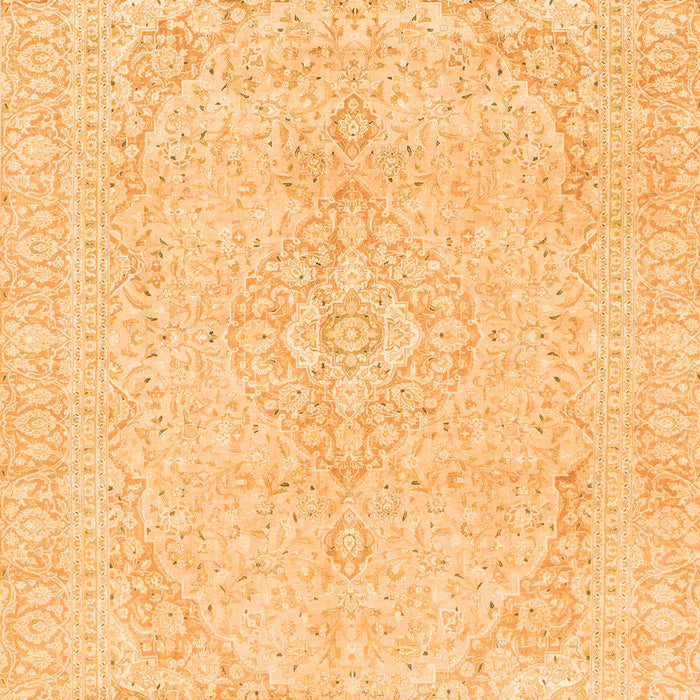 Machine Washable Abstract Orange Modern Area Rugs, wshabs2135org