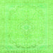 Square Abstract Green Modern Rug, abs2135grn