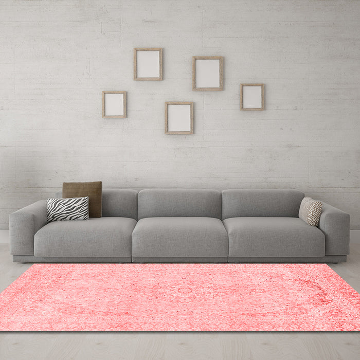 Modern Red Washable Rugs