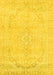 Machine Washable Abstract Yellow Modern Rug, wshabs2135yw