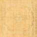 Square Abstract Brown Modern Rug, abs2135brn