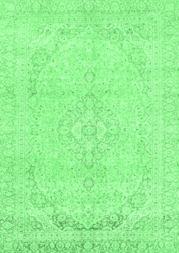Abstract Emerald Green Modern Rug, abs2135emgrn