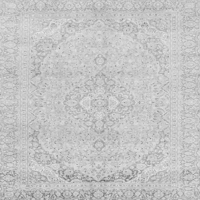 Square Machine Washable Abstract Gray Modern Rug, wshabs2135gry