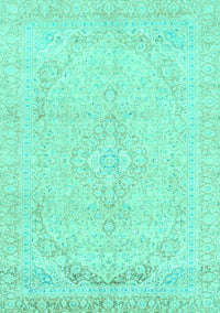 Abstract Turquoise Modern Rug, abs2135turq