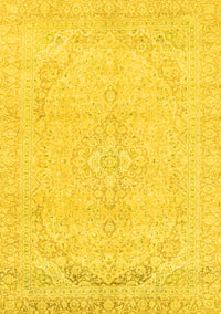 Abstract Yellow Modern Rug, abs2135yw