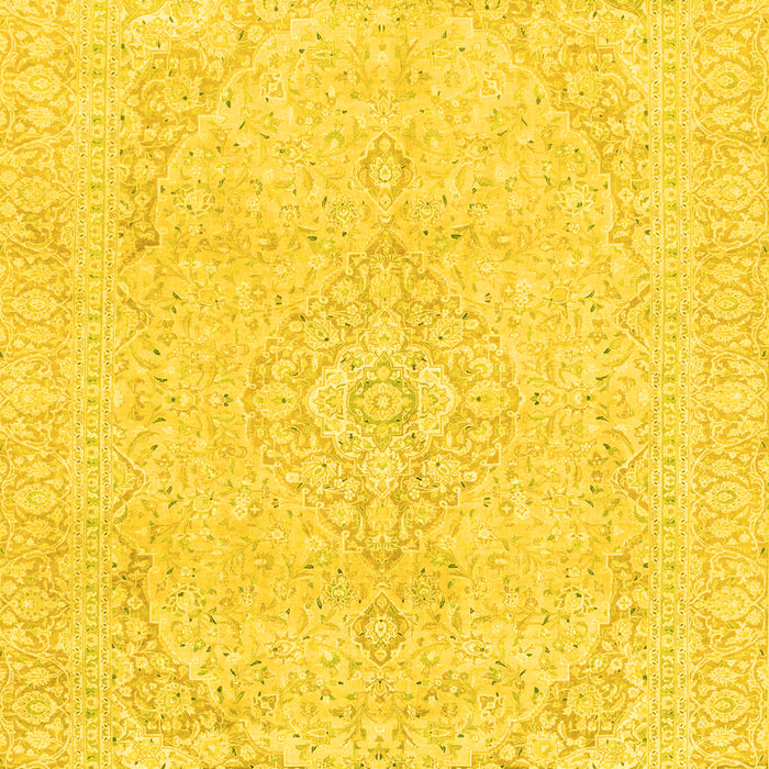Abstract Yellow Modern Rug, abs2135yw
