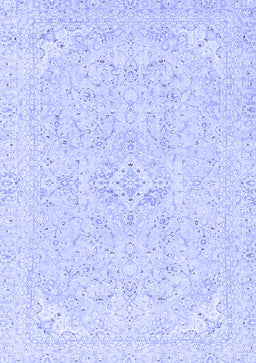 Abstract Blue Modern Rug, abs2136blu