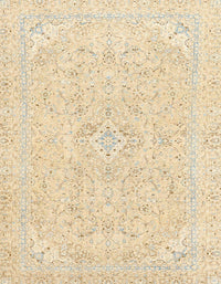 Machine Washable Abstract Khaki Gold Rug, wshabs2136