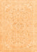 Machine Washable Abstract Orange Modern Area Rugs, wshabs2136org