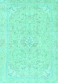 Abstract Turquoise Modern Rug, abs2136turq