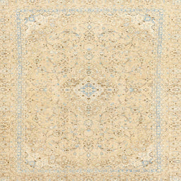 Square Machine Washable Abstract Khaki Gold Rug, wshabs2136