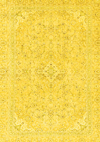 Abstract Yellow Modern Rug, abs2136yw