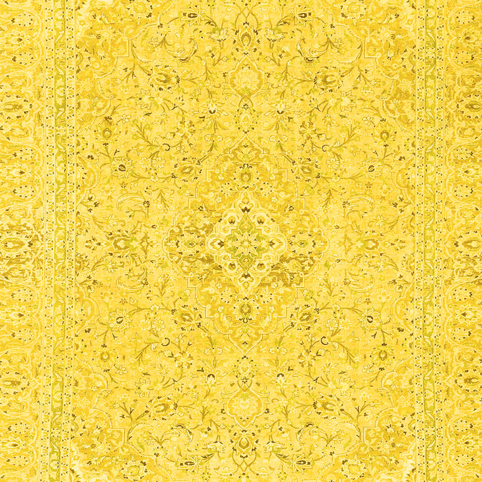 Abstract Yellow Modern Rug, abs2136yw