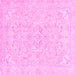 Square Abstract Pink Modern Rug, abs2136pnk