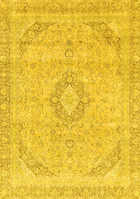 Abstract Yellow Modern Rug, abs2137yw