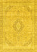 Abstract Yellow Modern Rug, abs2137yw