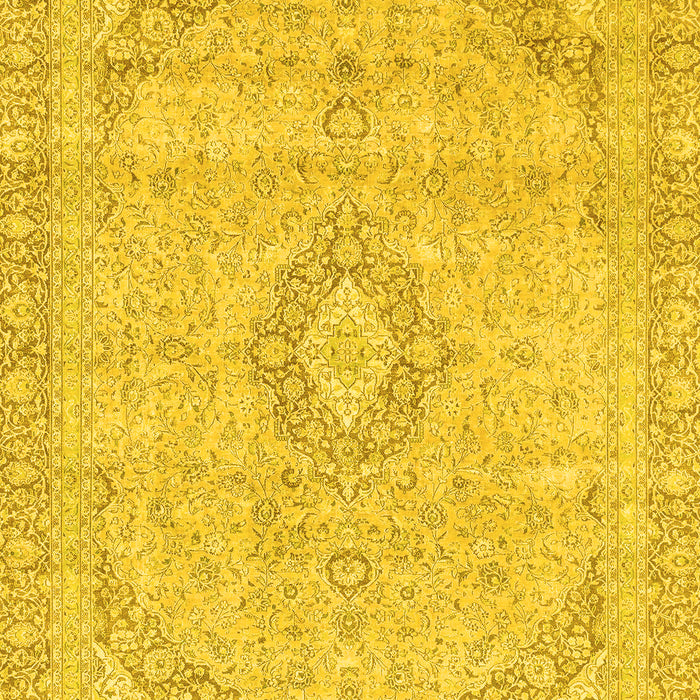 Abstract Yellow Modern Rug, abs2137yw