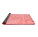 Abstract Red Modern Area Rugs