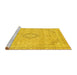 Sideview of Machine Washable Abstract Yellow Modern Rug, wshabs2137yw