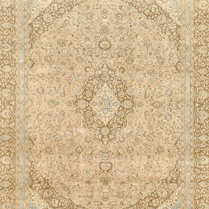 Machine Washable Abstract Brown Gold Rug, wshabs2137