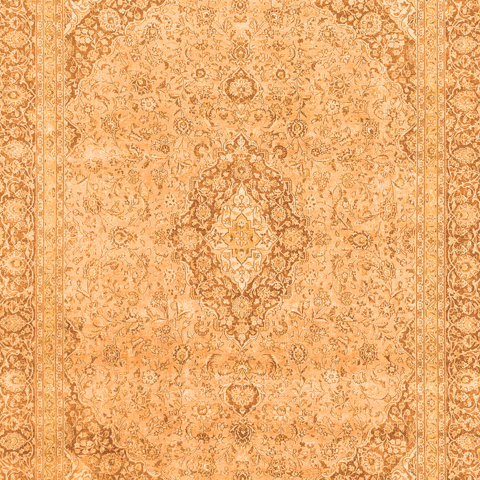 Machine Washable Abstract Orange Modern Area Rugs, wshabs2137org