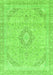 Machine Washable Abstract Green Modern Area Rugs, wshabs2137grn