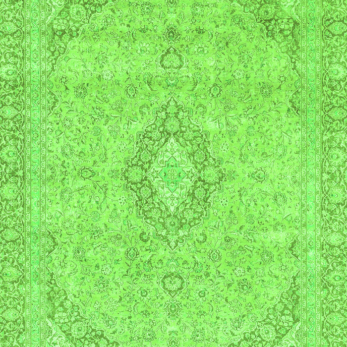 Machine Washable Abstract Green Modern Area Rugs, wshabs2137grn