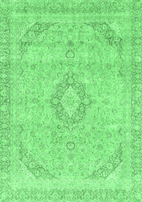 Abstract Emerald Green Modern Rug, abs2137emgrn