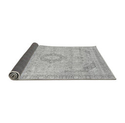 Sideview of Abstract Gray Modern Rug, abs2137gry