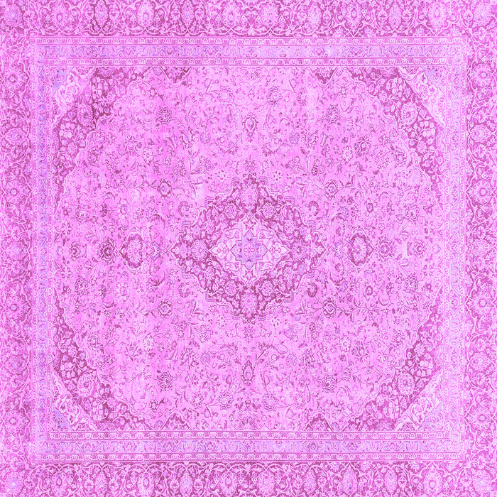 Square Abstract Purple Modern Rug, abs2137pur