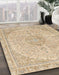 Machine Washable Abstract Brown Rug in a Family Room, wshabs2138