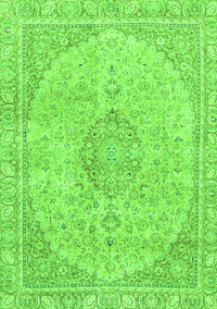 Abstract Green Modern Rug, abs2138grn