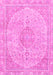 Machine Washable Abstract Pink Modern Rug, wshabs2138pnk