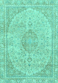 Abstract Turquoise Modern Rug, abs2138turq