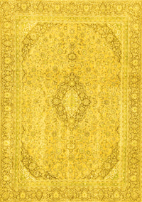 Abstract Yellow Modern Rug, abs2139yw