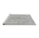 Sideview of Machine Washable Abstract Gray Modern Rug, wshabs2139gry