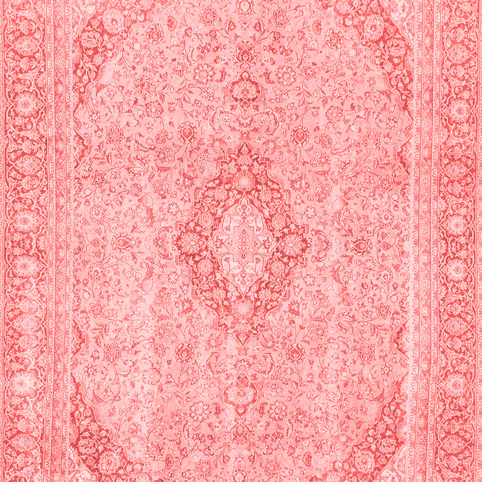 Machine Washable Abstract Red Modern Rug, wshabs2139red