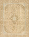 Machine Washable Abstract Brown Gold Rug, wshabs2139