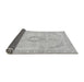 Sideview of Abstract Gray Modern Rug, abs2139gry