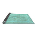 Sideview of Abstract Light Blue Modern Rug, abs2139lblu