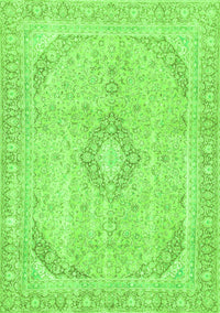 Abstract Green Modern Rug, abs2139grn