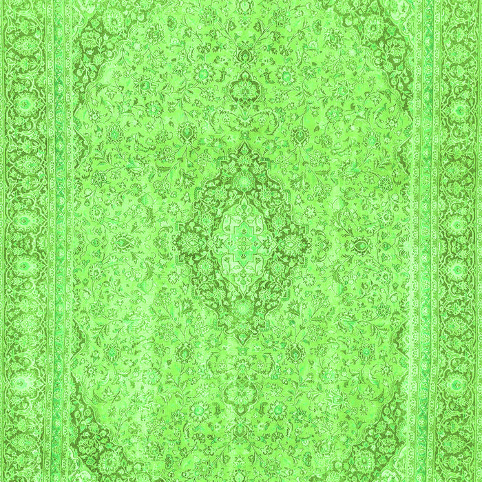 Abstract Green Modern Rug, abs2139grn