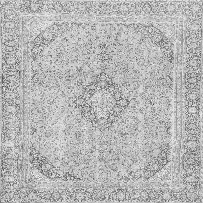 Square Machine Washable Abstract Gray Modern Rug, wshabs2139gry
