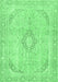 Machine Washable Abstract Emerald Green Modern Area Rugs, wshabs2139emgrn