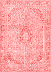 Abstract Red Modern Rug, abs2139red