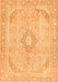 Machine Washable Abstract Orange Modern Area Rugs, wshabs2139org