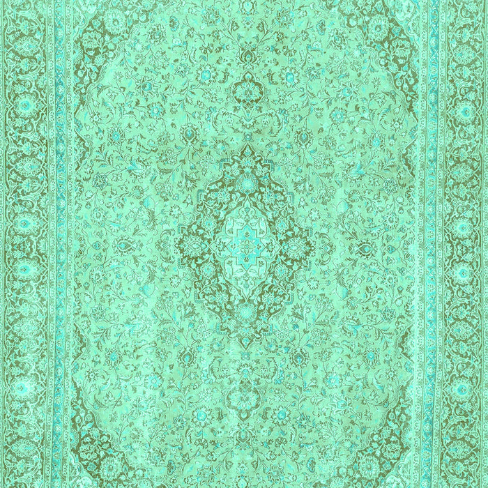 Abstract Turquoise Modern Rug, abs2139turq