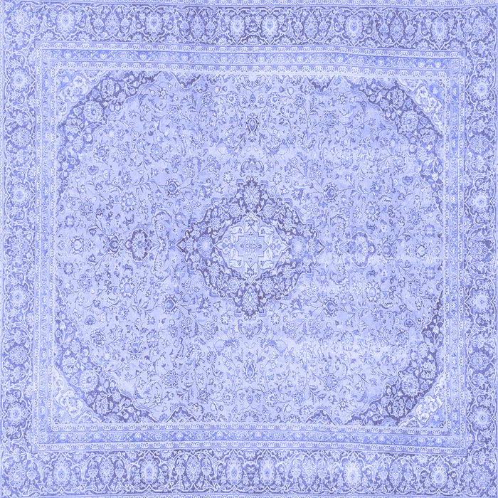 Square Abstract Blue Modern Rug, abs2139blu