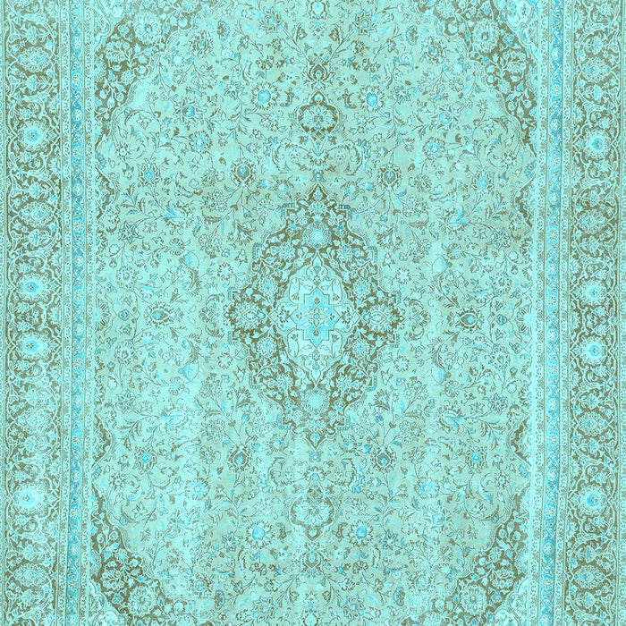Machine Washable Abstract Light Blue Modern Rug, wshabs2139lblu