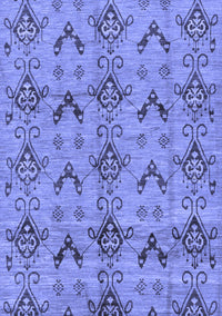 Abstract Blue Modern Rug, abs213blu